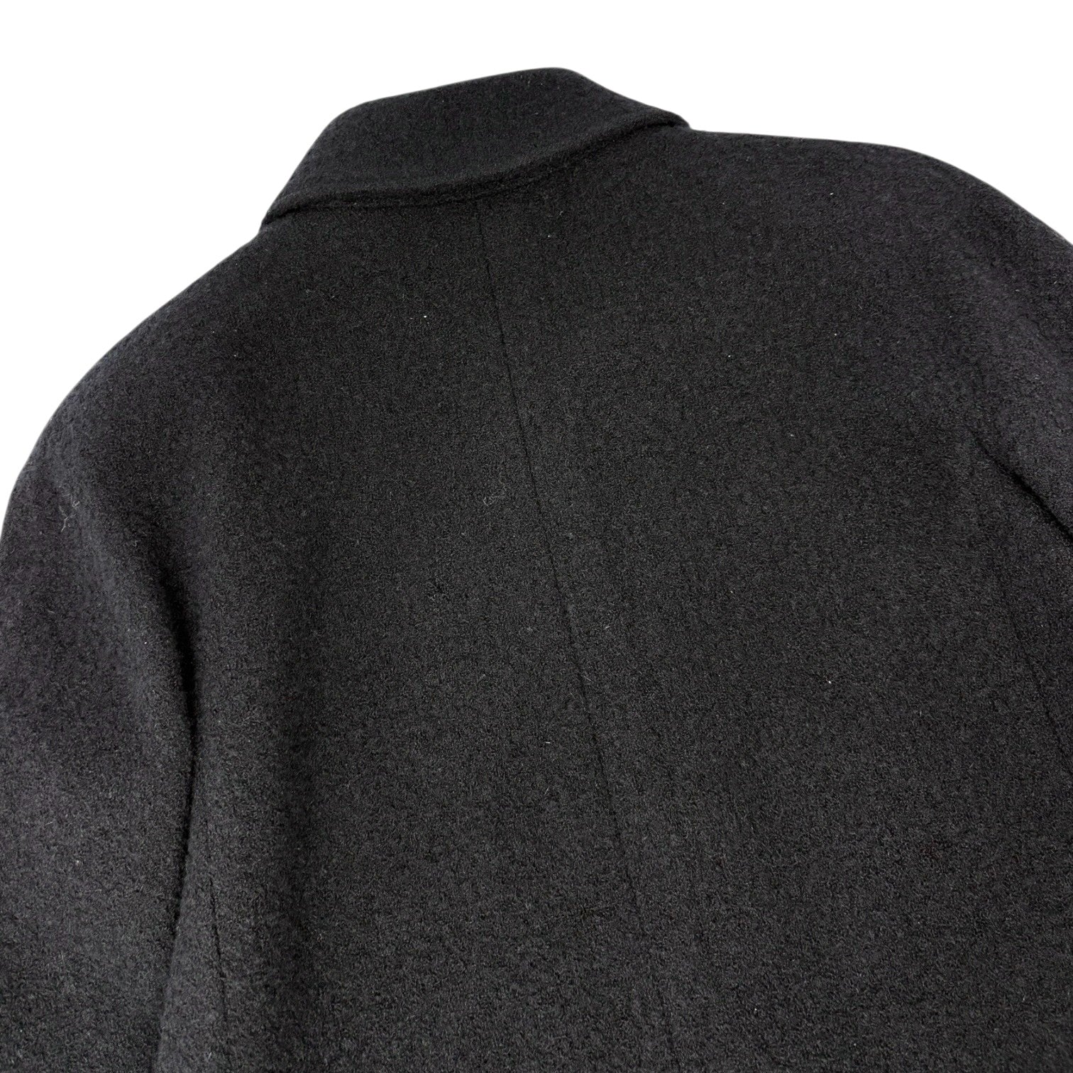 CHANEL Vintage 95A CC Mark Logo Jacket #38 Mohair Wool Black Gold Button