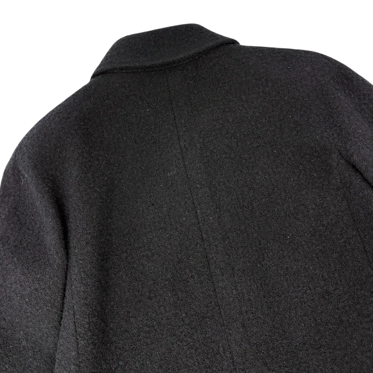 CHANEL Vintage 95A CC Mark Logo Jacket #38 Mohair Wool Black Gold Button