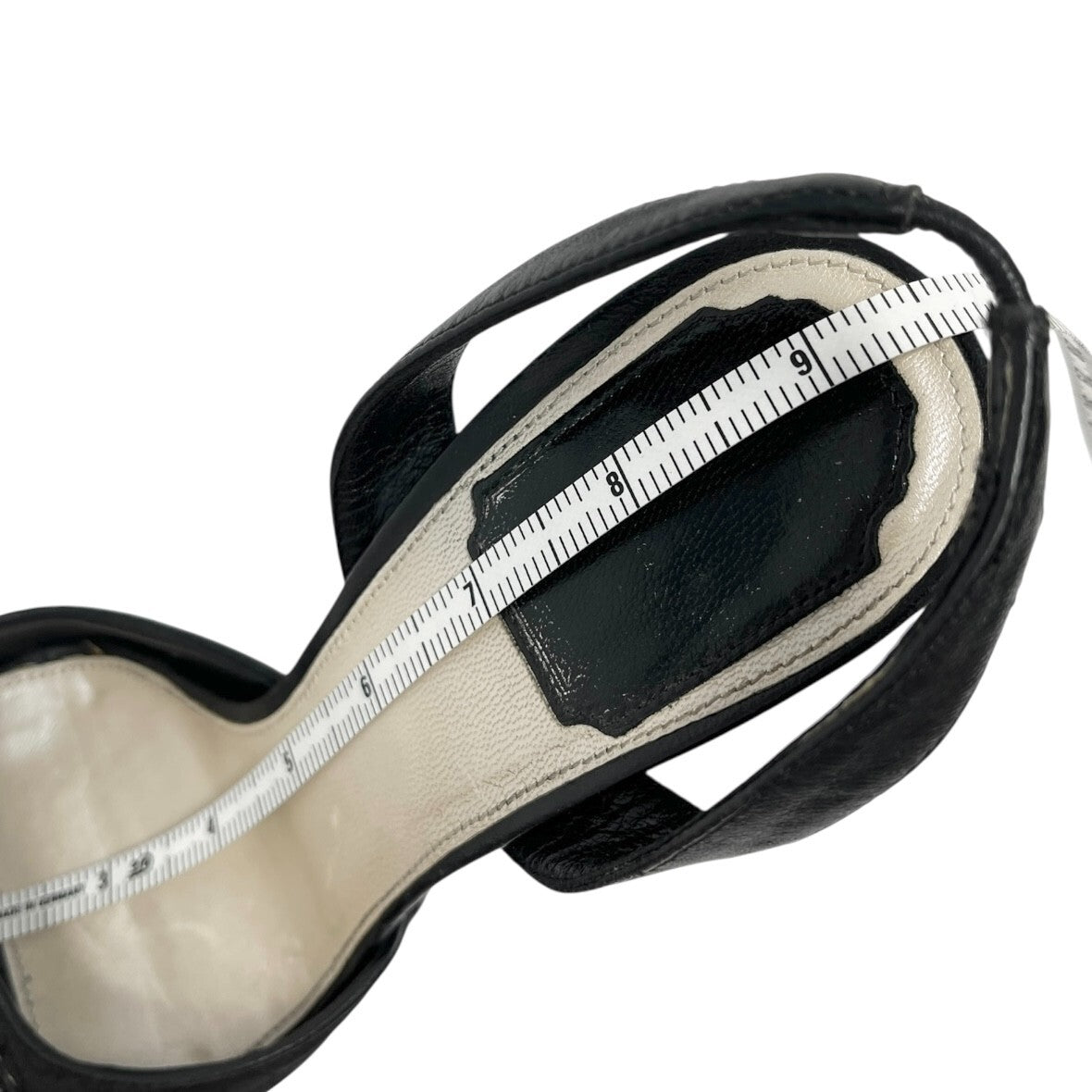 Christian Dior Vintage Logo Trotter Monogram Street Chic Sandals #36.5-37 Black