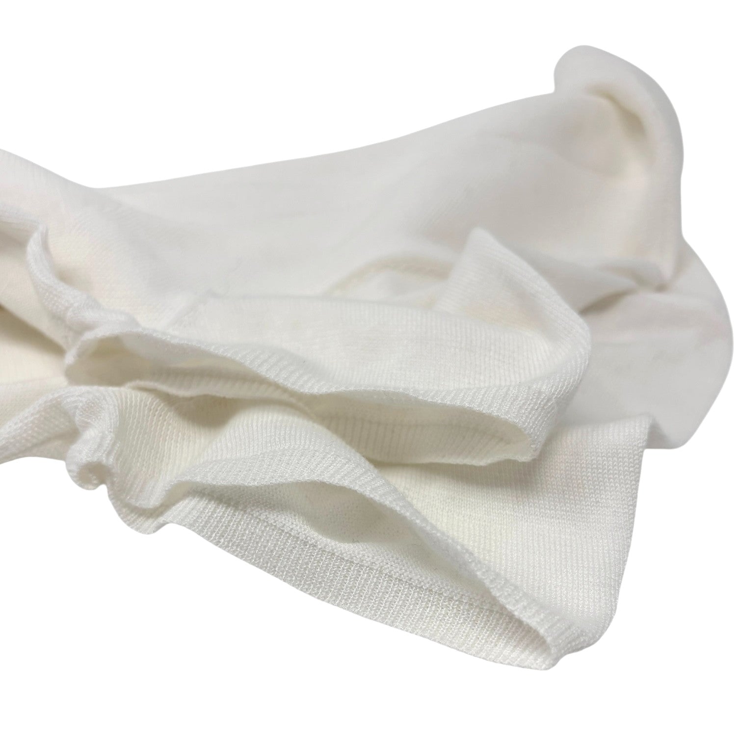 CHANEL Vintage 03P CC Mark Logo Mesh Knit Tshirt Top White Short Sleeve Cotton