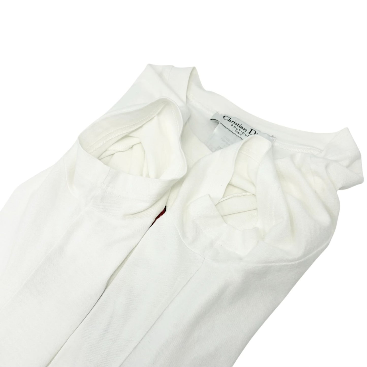 Christian Dior Vintage 2002 J'ADORE Logo Cartoon T-shirt Top #38 White 902451