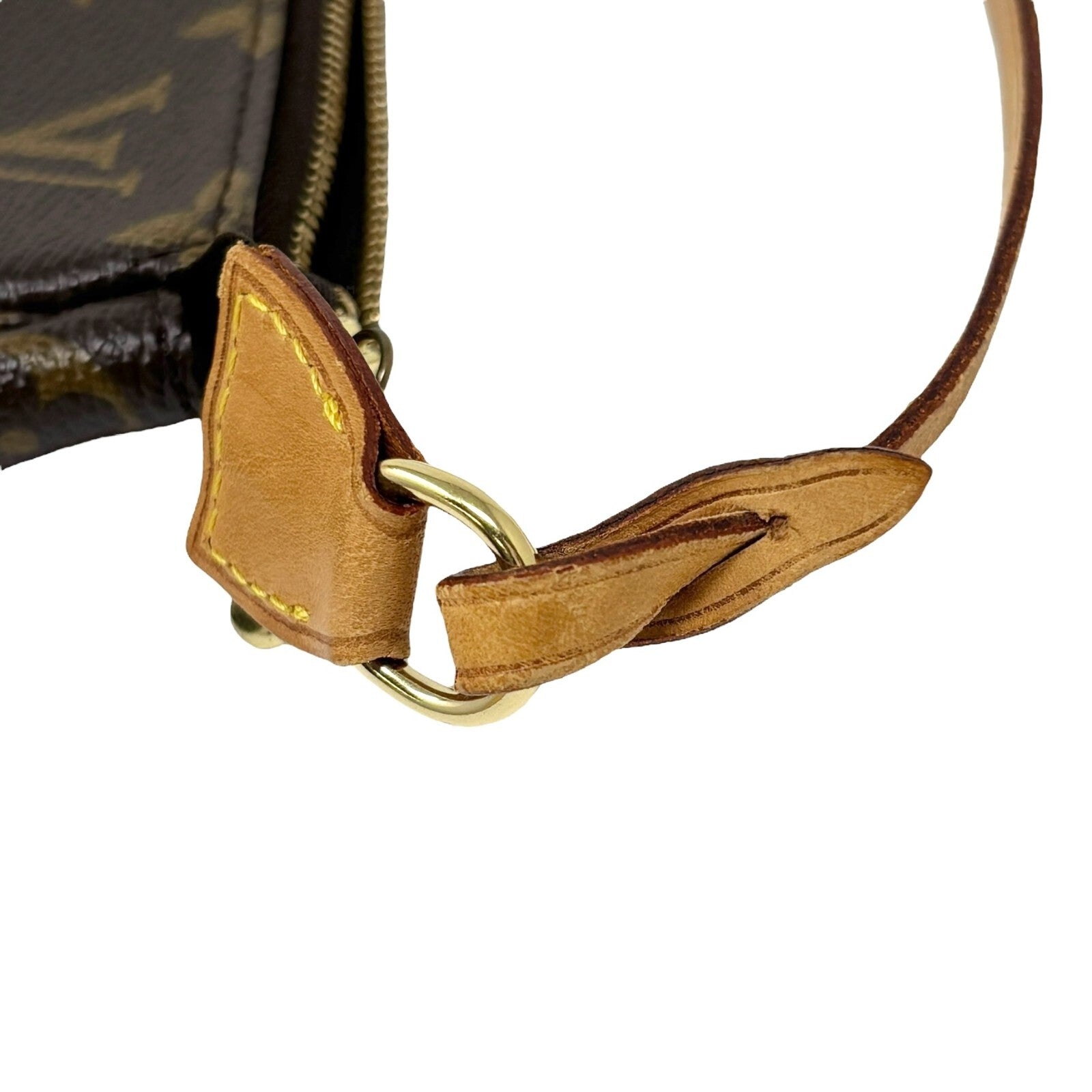 LOUIS VUITTON Vintage 2004 Monogram Shoulder Bag Pochette Brown Takashi Murakami