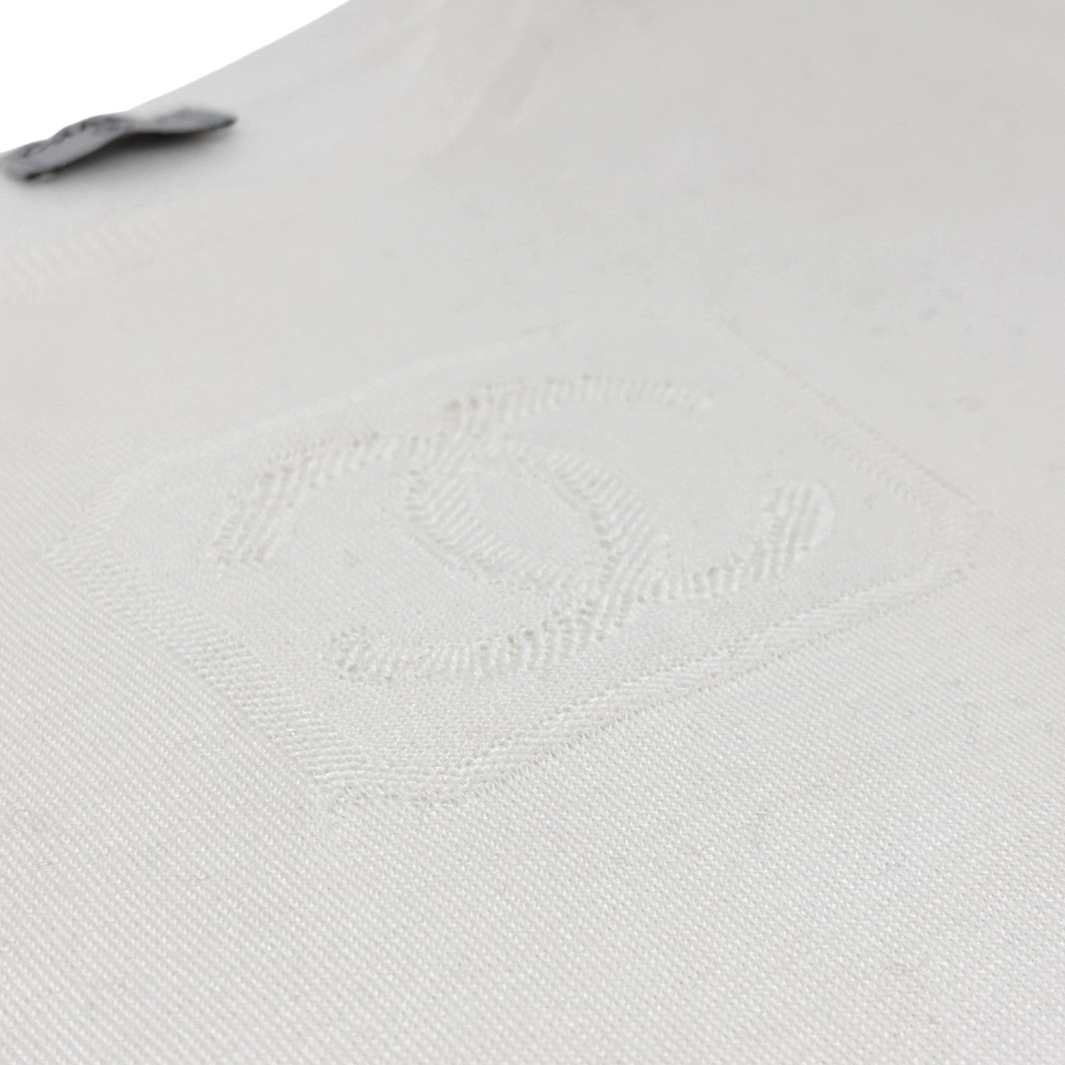 CHANEL Vintage 03P CC Mark Logo Mesh Knit Tshirt Top White Short Sleeve Cotton