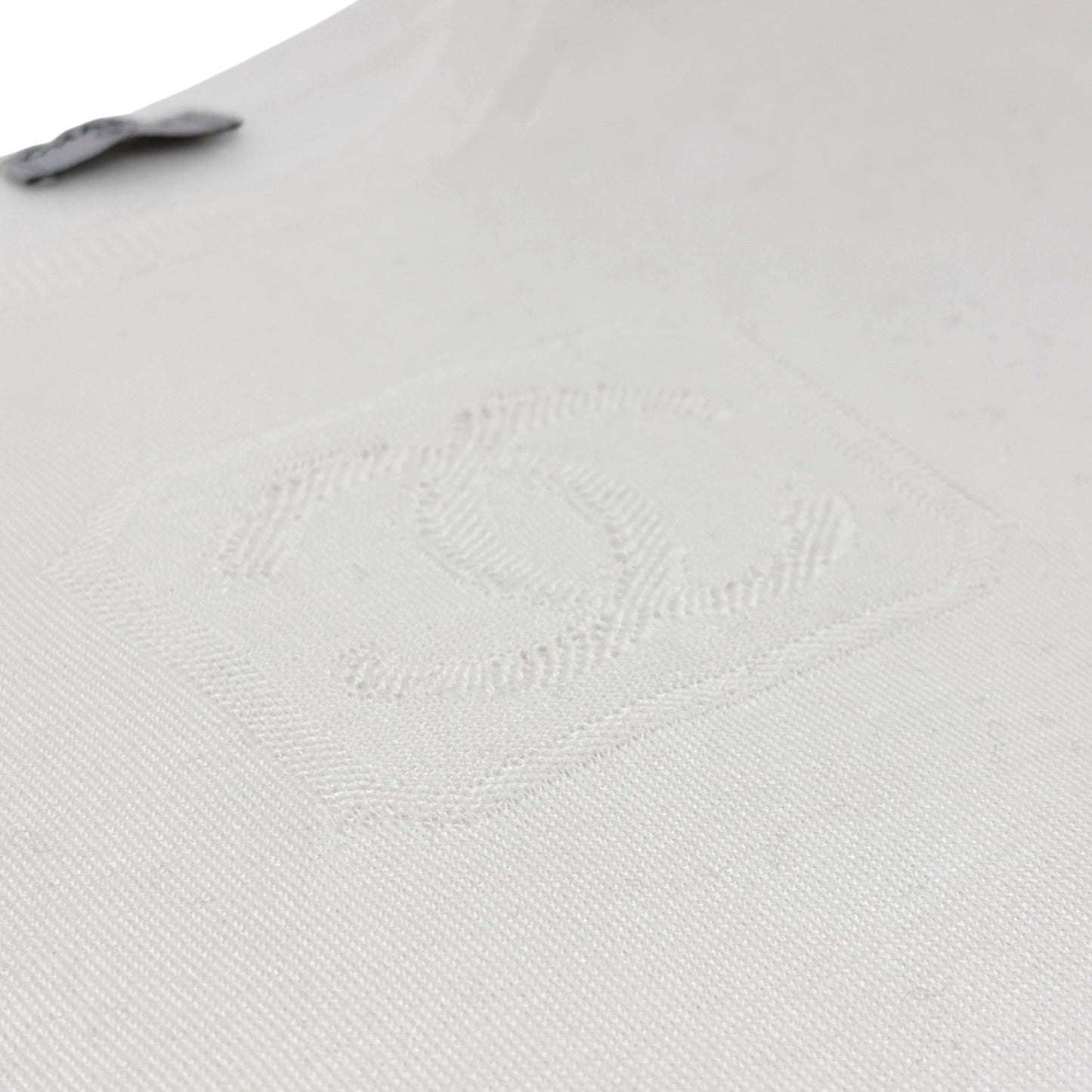 CHANEL Vintage 03P CC Mark Logo Mesh Knit Tshirt Top White Short Sleeve Cotton