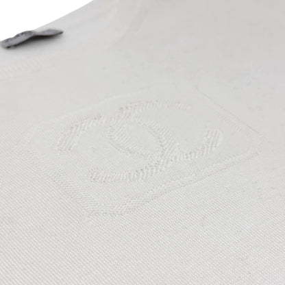 CHANEL Vintage 03P CC Mark Logo Mesh Knit Tshirt Top White Short Sleeve Cotton