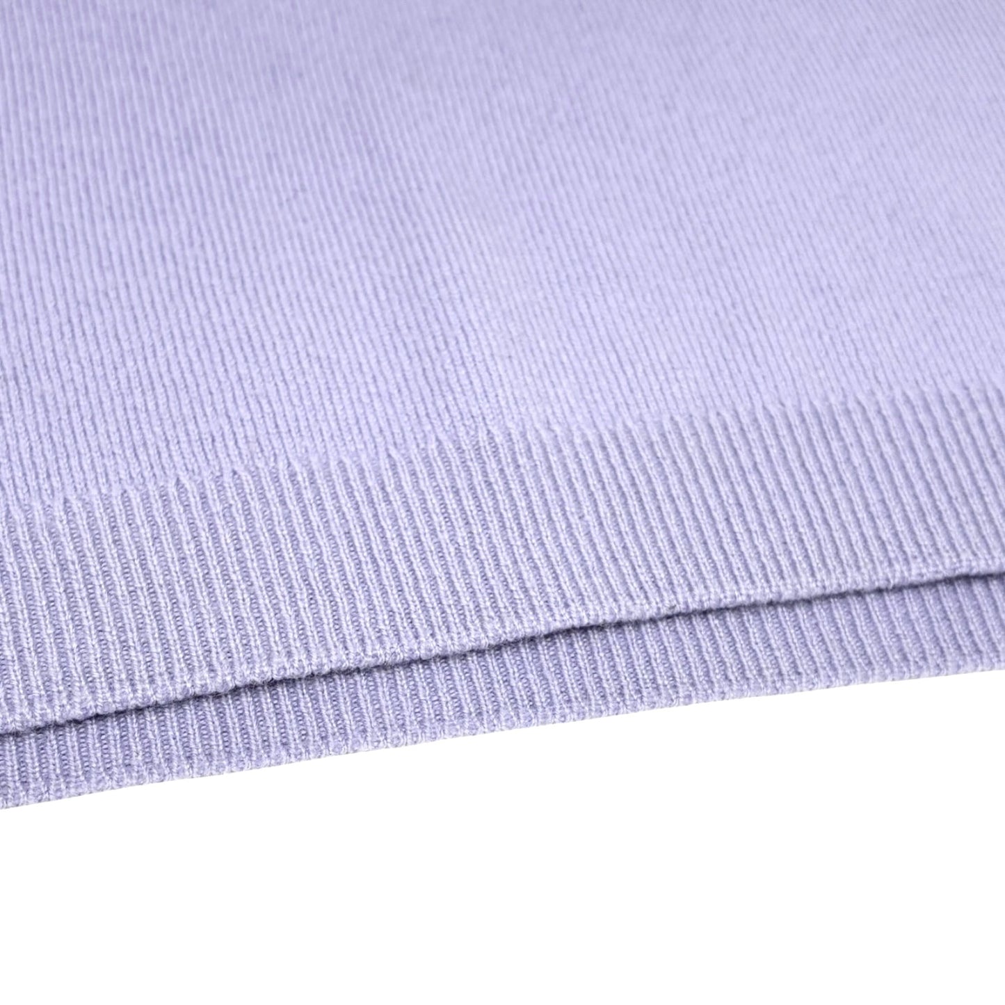 CHANEL Vintage CC Logo Button Cashmere Knit Top T-shirt Purple Blue