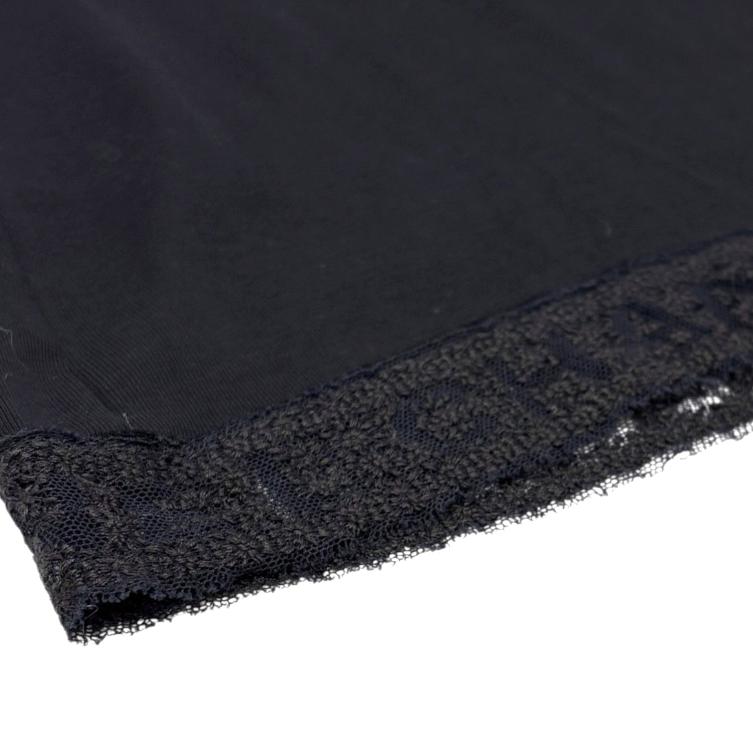 CHANEL Vintage P41320 V-neck Tank Top #38 Pullover Sleeveless Cotton Black