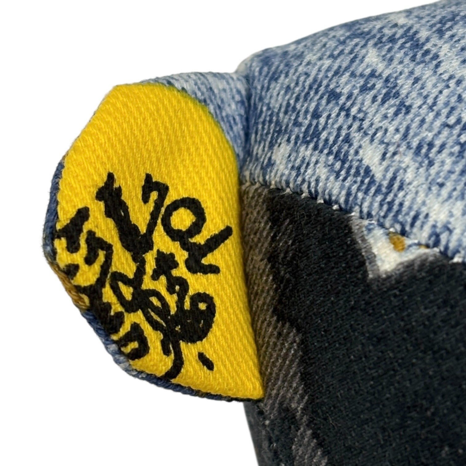 Christian Dior Vintage Baby Dior Teddy Bear Plush Toy Blue Black Cotton