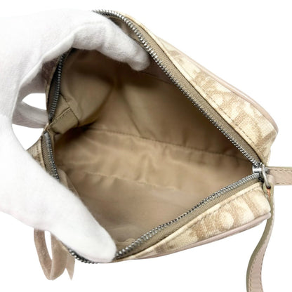 Christian Dior Vintage Trotter Monogram Romantique Mini Bag Beige PVC 902278