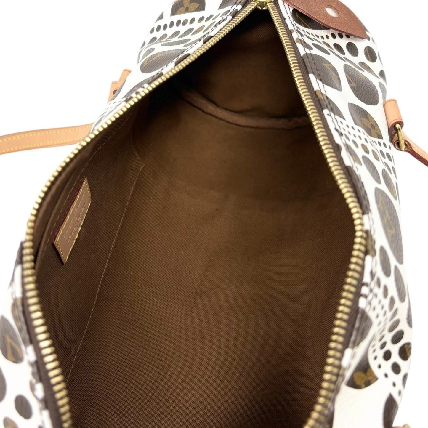 LOUIS VUITTON Vintage Monogram Yayoi Kusama Papillon Shoulder Bag White 902548