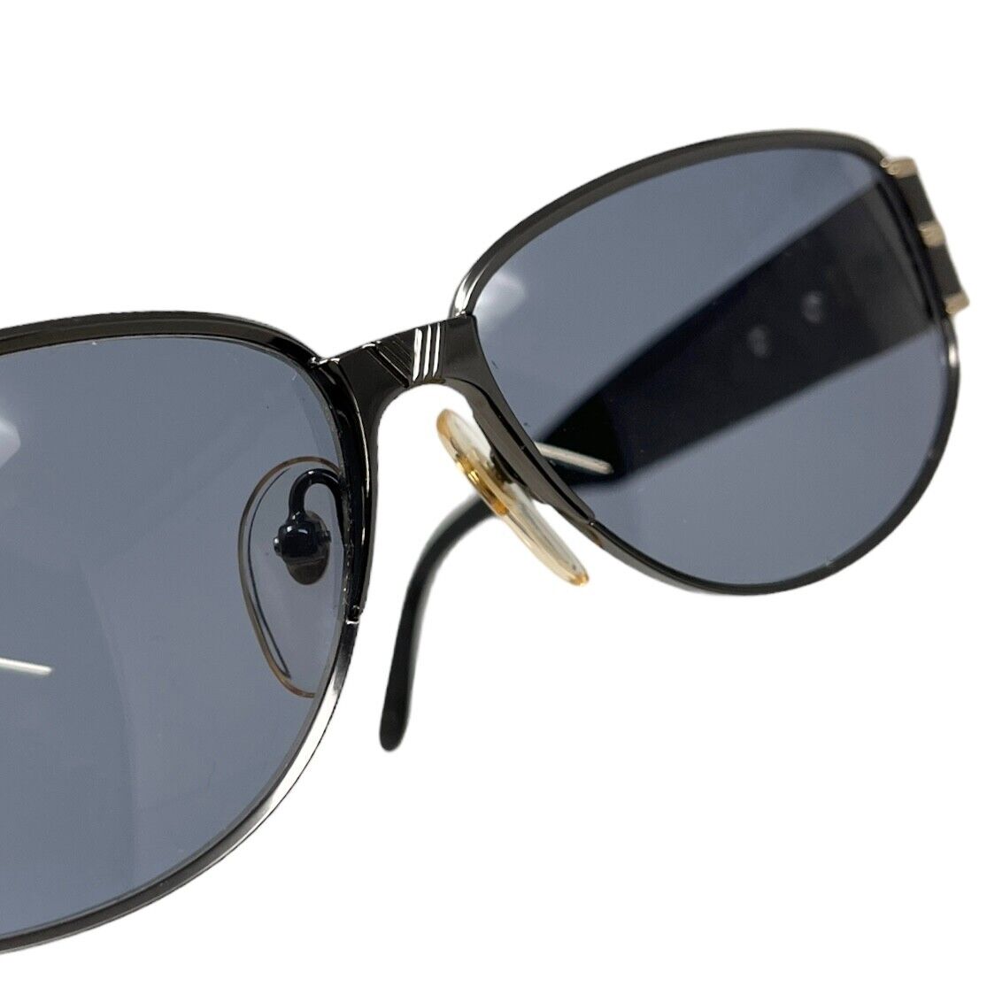 Yves Saint Laurent Vintage YSL Initial Logo Sunglass Shades Plastic Blue RankAB