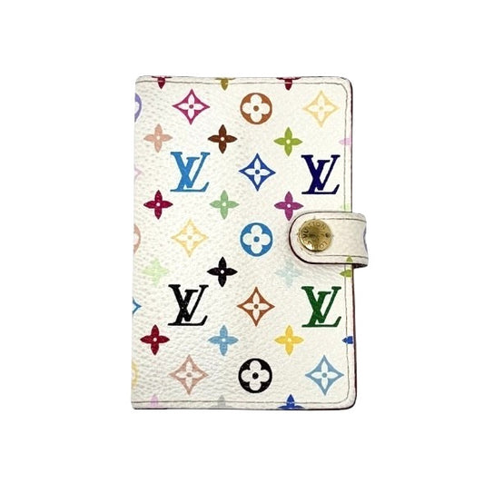 LOUIS VUITTON Vintage Monogram Multicolor Carnet de Bal Agenda Mini Blanc 902006