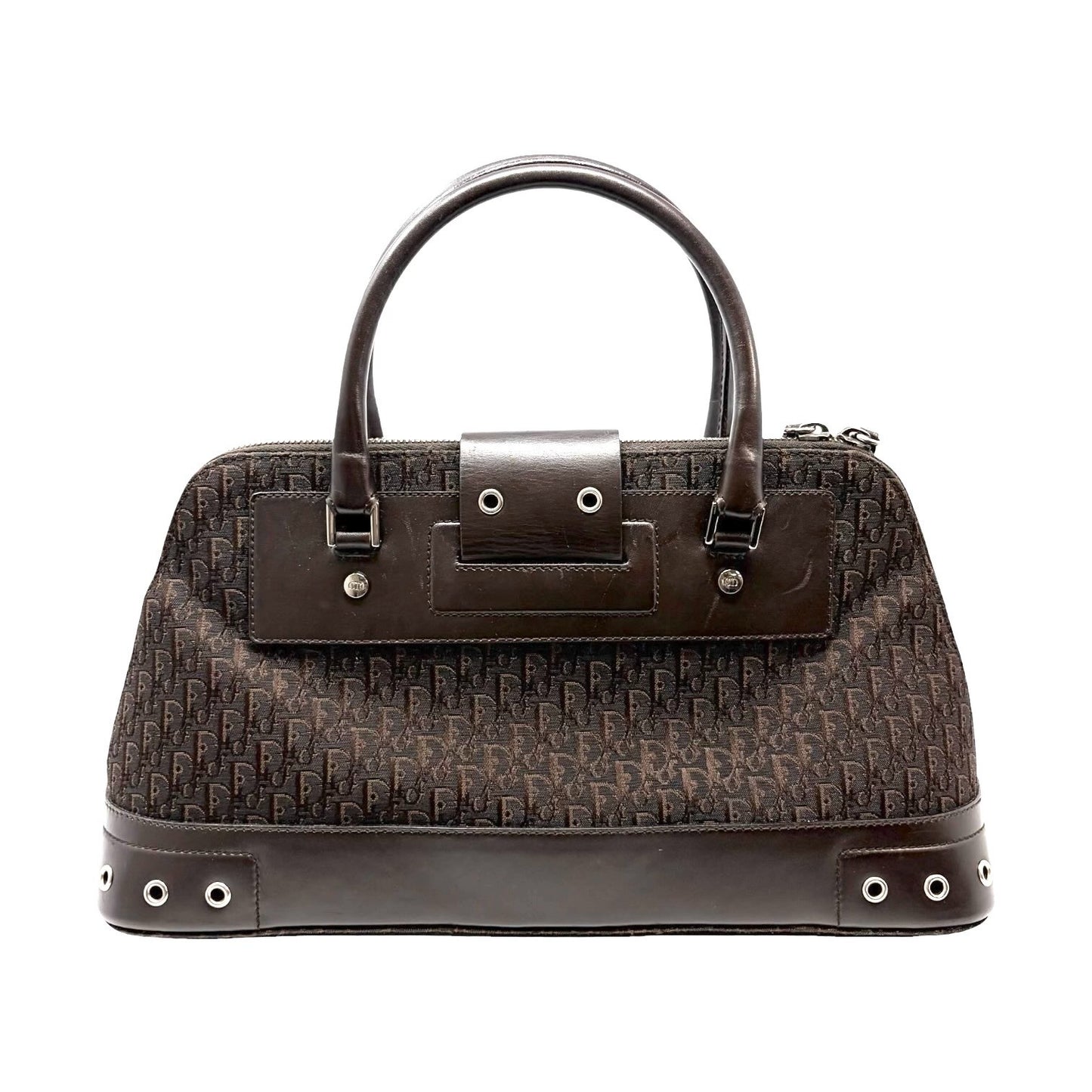 Christian Dior Vintage Trotter Monogram Street Chic Uptown Bag Brown 902077