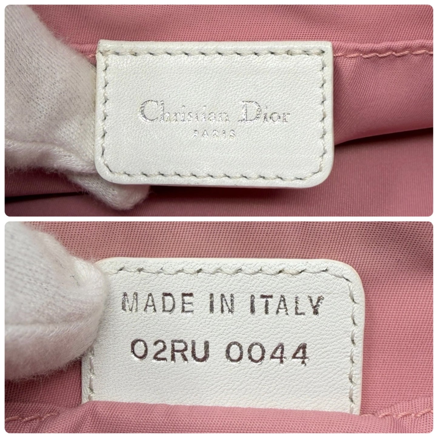 Christian Dior Vintage Trotter Monogram Logo Shoulder Bag Pink Canvas 901956