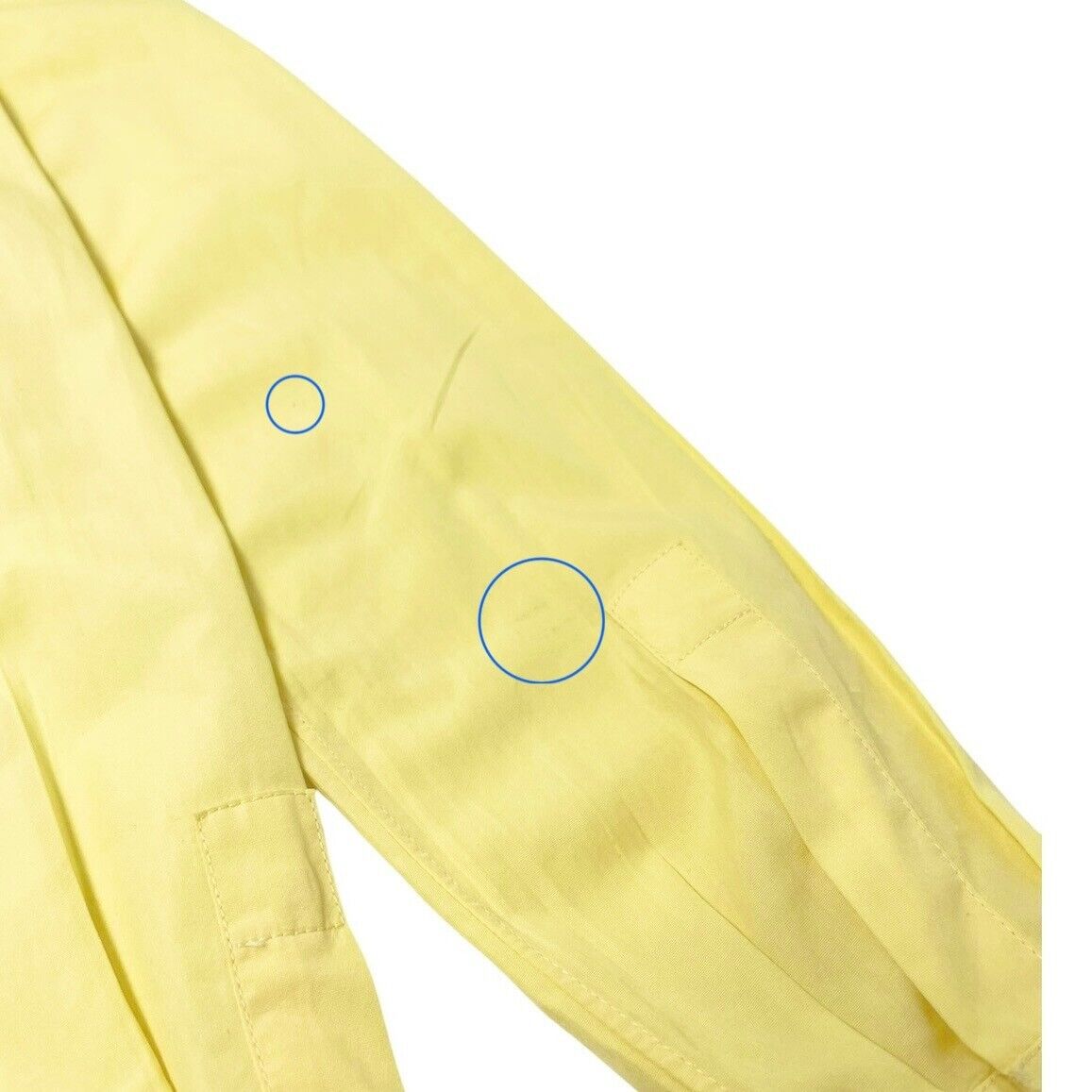 CHANEL Vintage PO4946 CC Mark Logo Shirt Top #36 Button Up Yellow Gold Cotton