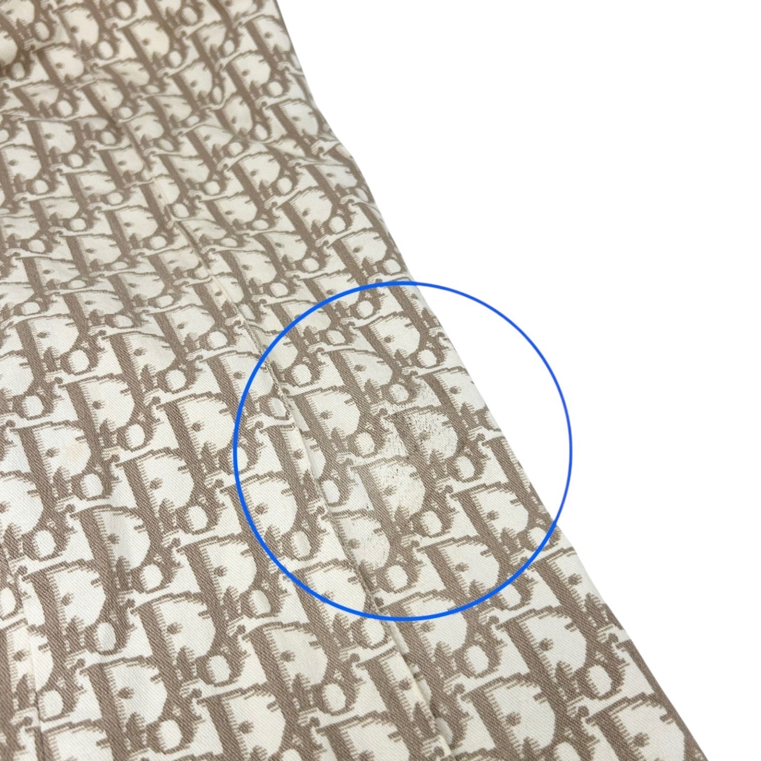 Christian Dior Vintage 2005 Trotter Monogram Pants Bottoms Zip #36 Brown Cotton