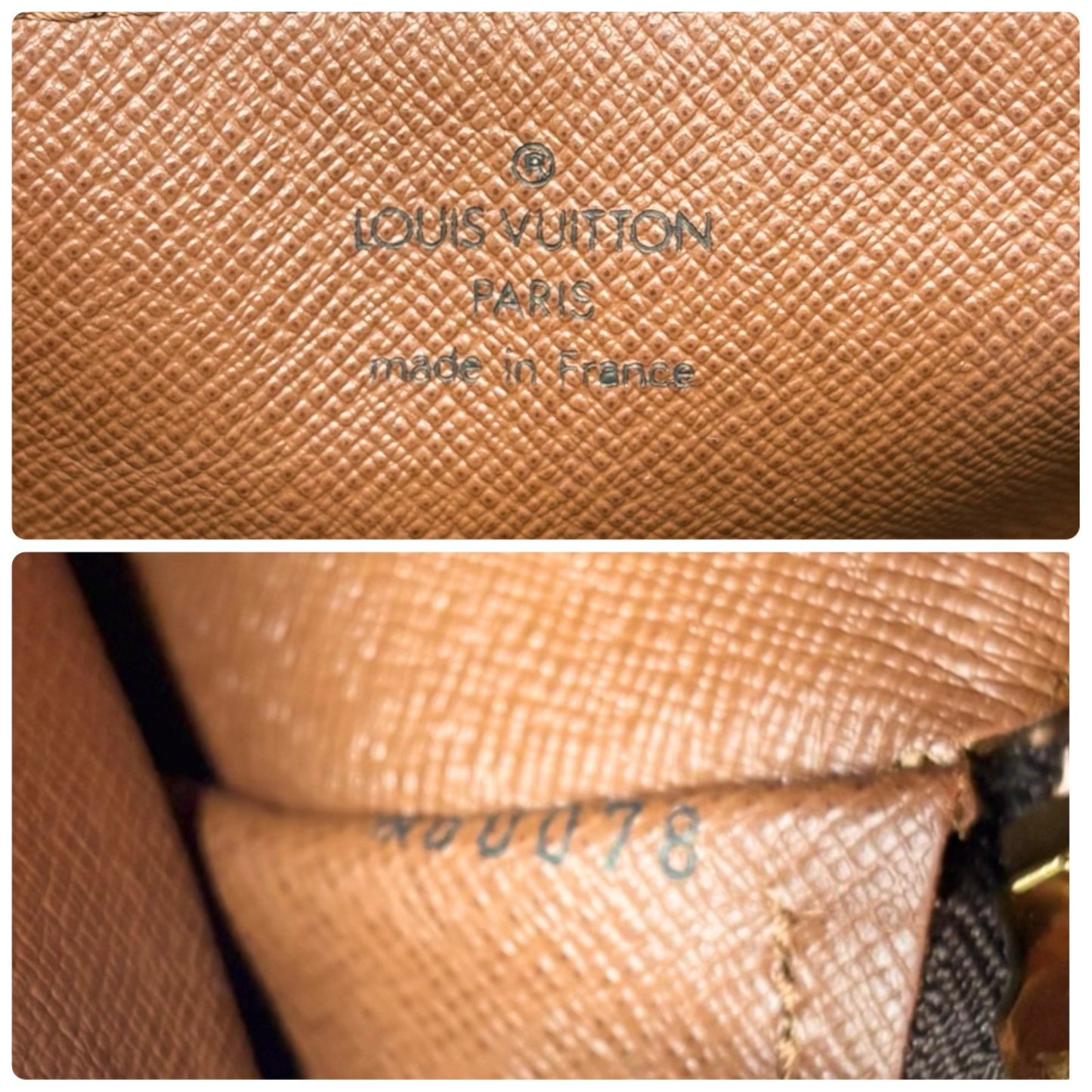 LOUIS VUITTON Vintage M95753 Monogram Watercolor Papillon Shoulder Bag Leather