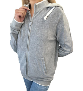 CHANEL Sport Vintage 09C CC Logo Zipped Hoodie #40 Jacket Terry Cloth Gray