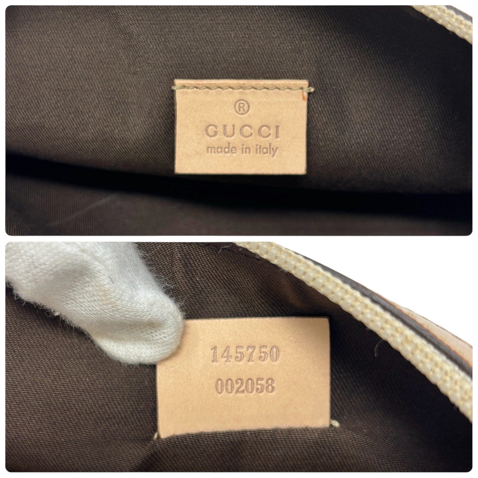 GUCCI Vintage GG Monogram Abbey Mini Pochette Shoulder Bag Canvas Pink Gold