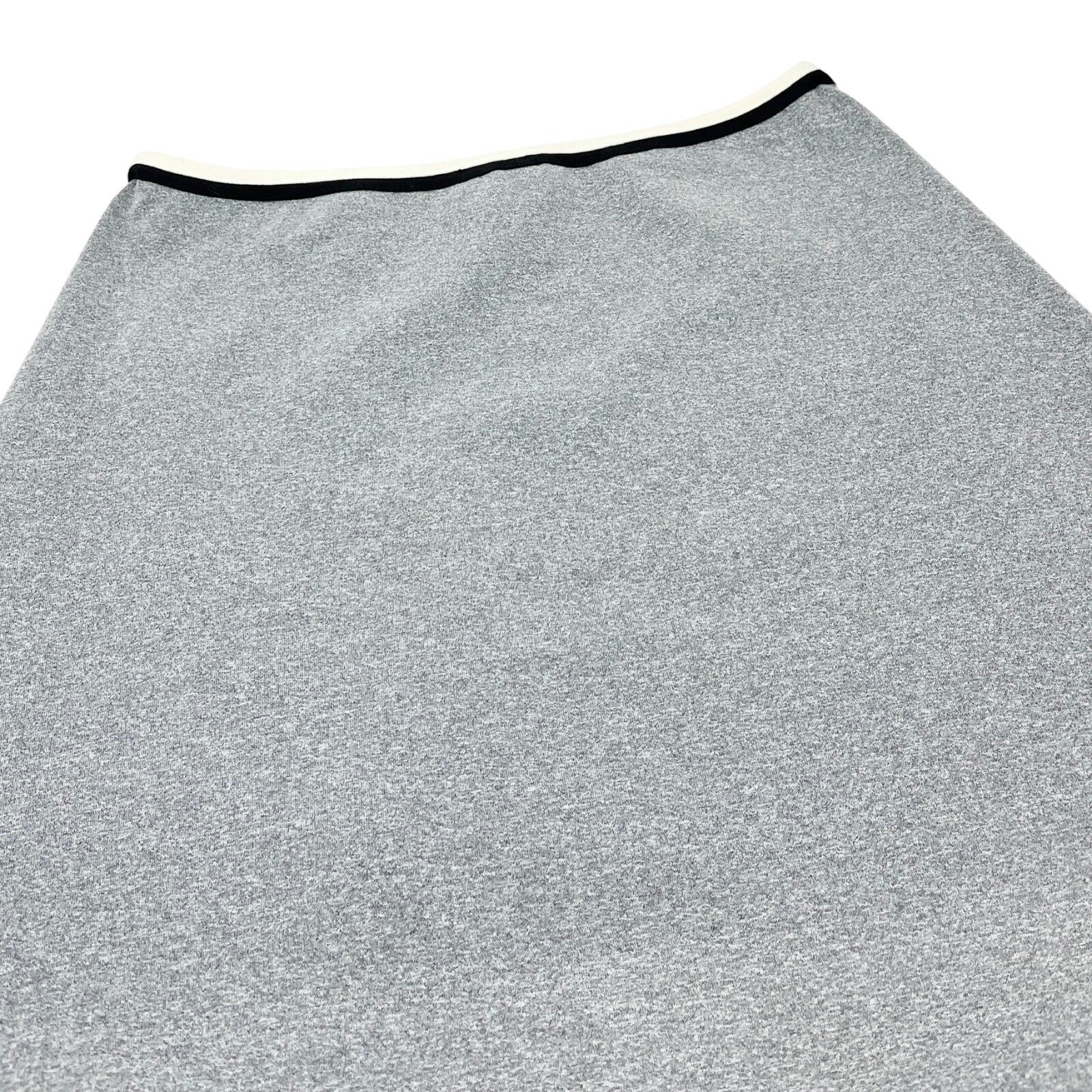 CHANEL Vintage 98P CC Logo Camisole Skirt Set #38 Separate Gray White Nylon