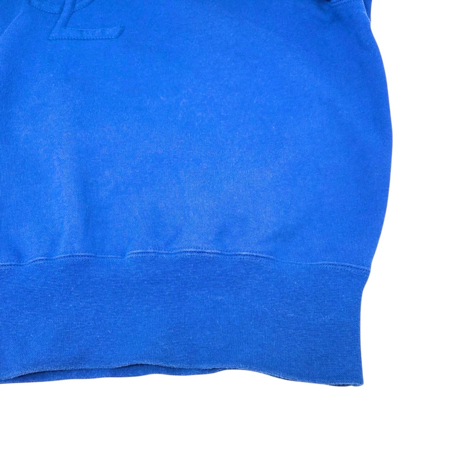 Yves Saint Laurent Vintage Embroidered YSL Big Logo Sweatshirt Top #M Blue