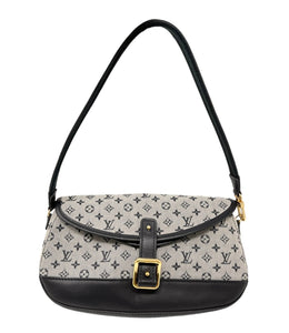 LOUIS VUITTON Vintage M92690 Marjorie LV Monogram Logo Shoulder Bag Blue RankAB