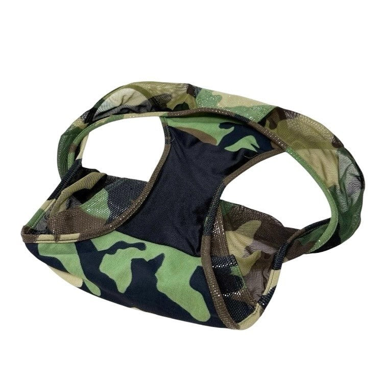 Christian Dior Vintage 2001 Swimwear Bikini Set #38 Green Nylon Camouflage