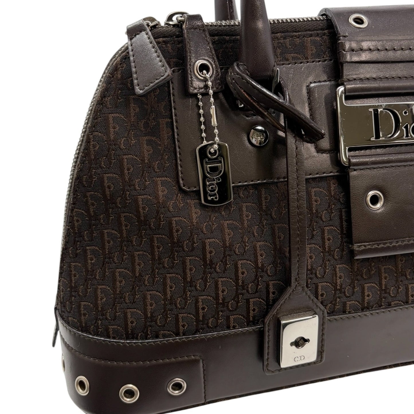 Christian Dior Vintage Trotter Monogram Street Chic Uptown Bag Brown 902077