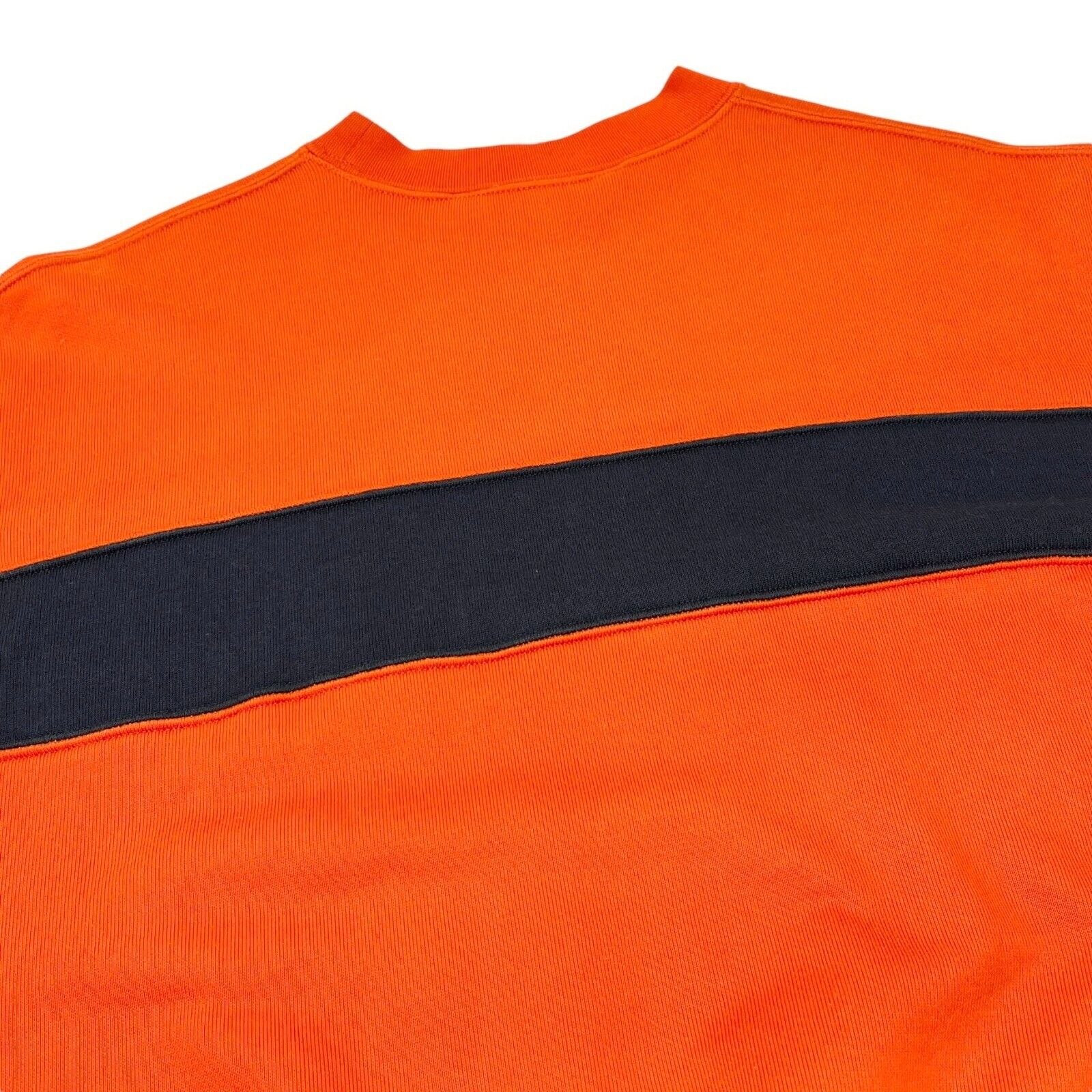 Christian Dior Sports Vintage Big Logo Sweatshirt Top #M Orange Black Rank AB+