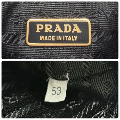 PRADA Vintage Triangle Logo Tessuto Nylon Mini Shoulder Bag Black Good 902380