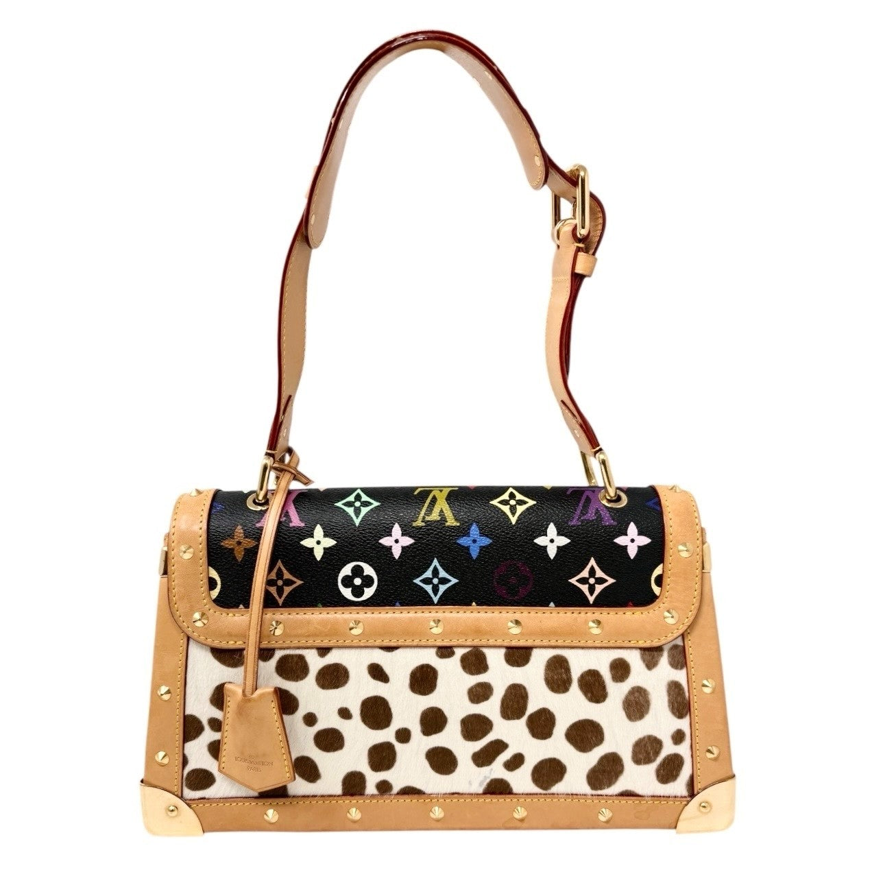 LOUIS VUITTON Vintage Monogram Multicolor Sac Dalmatian Bag Pony Calf Hair