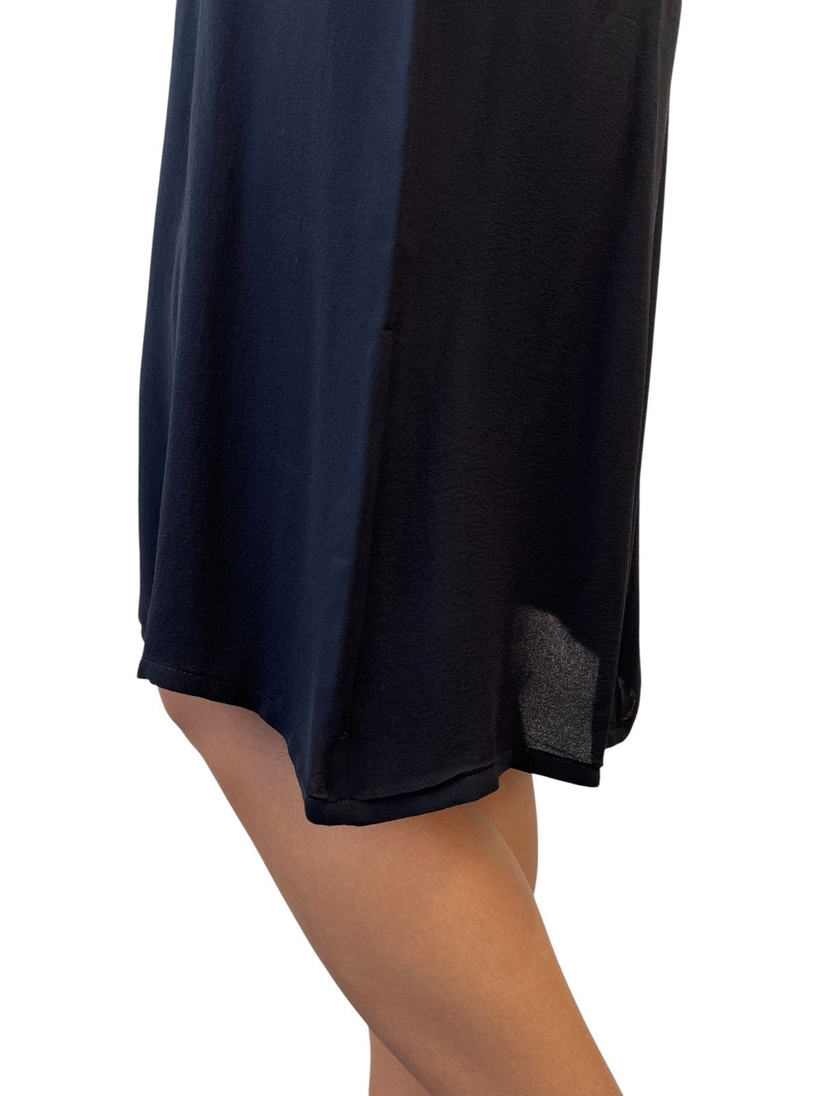 CHANEL Vintage 94A CC Logo See-through One-piece #38 Black Gold Wool Button