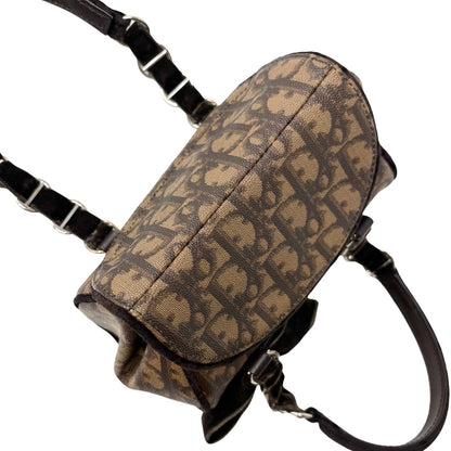 Christian Dior Vintage 2005 Romantique Trotter Monogram Mini Bag Brown 901843