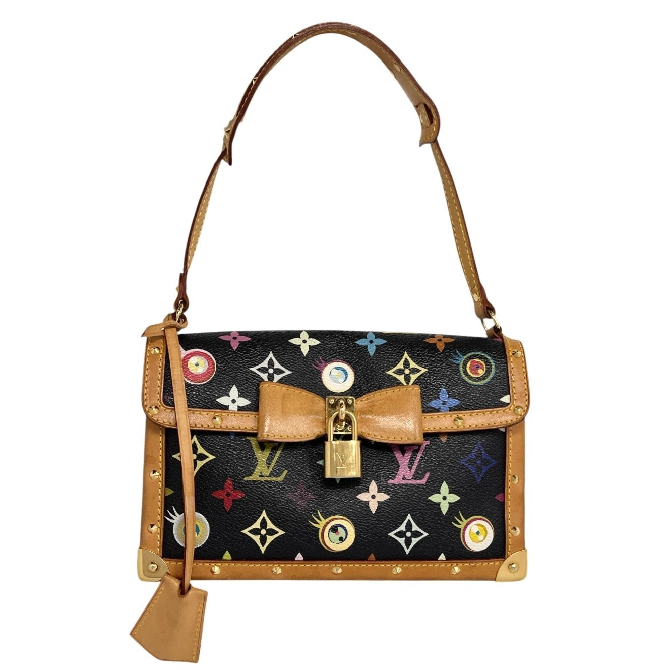 LOUIS VUITTON Vintage M92054 Eye Love Monogram Pochette Eye Miss You Bag Black