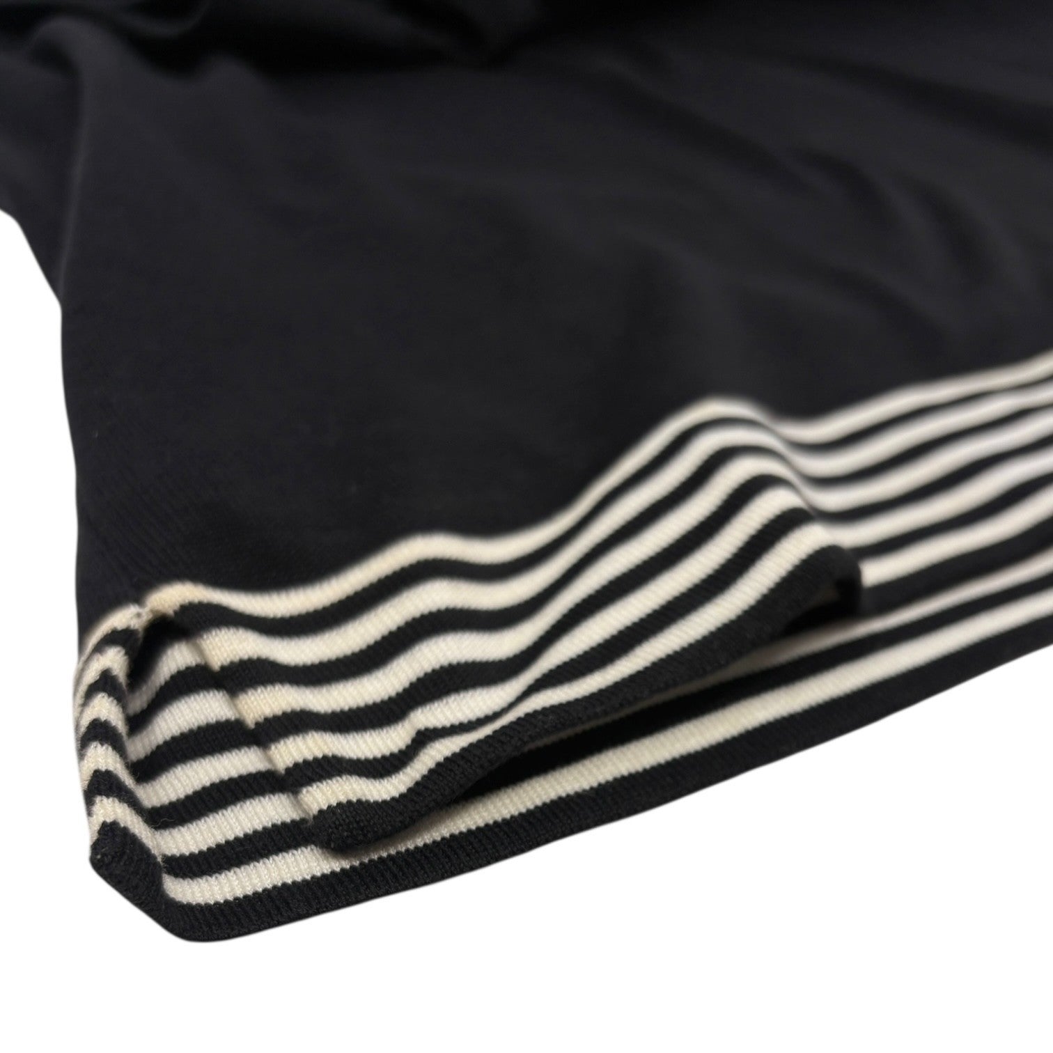 CHANEL Vintage 98P CC Mark Logo Summer Knit Tank Top #38 Black White Cotton