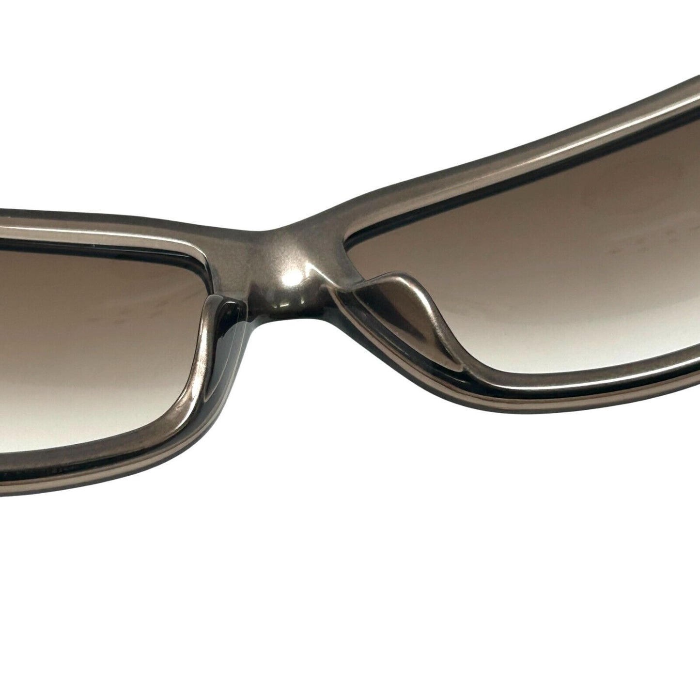 Christian Dior Vintage Logo Sunglass Shades Green Silver Plastic Heart Accessory