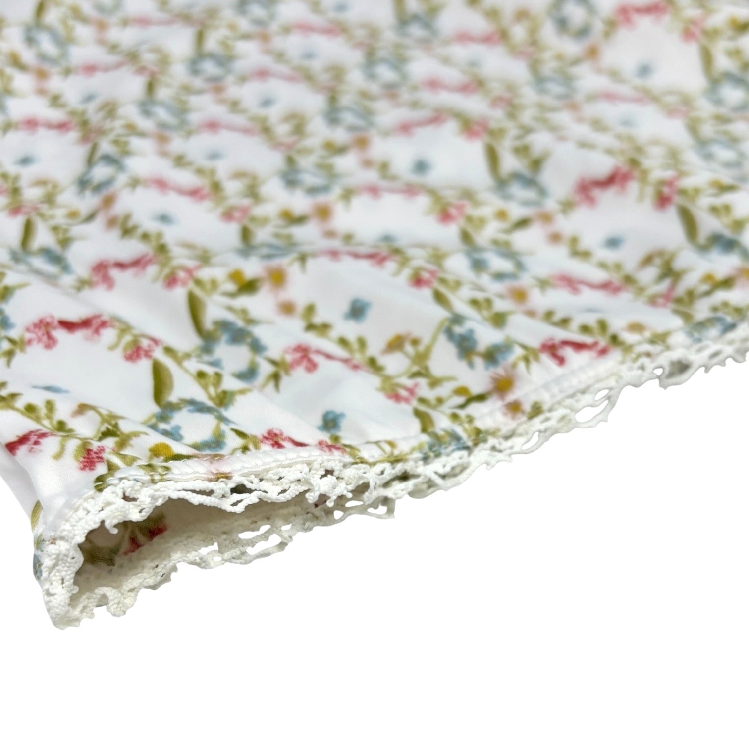 Christian Dior Vintage Floral Print Satin Camisole Top #40 Multicolor Polyester