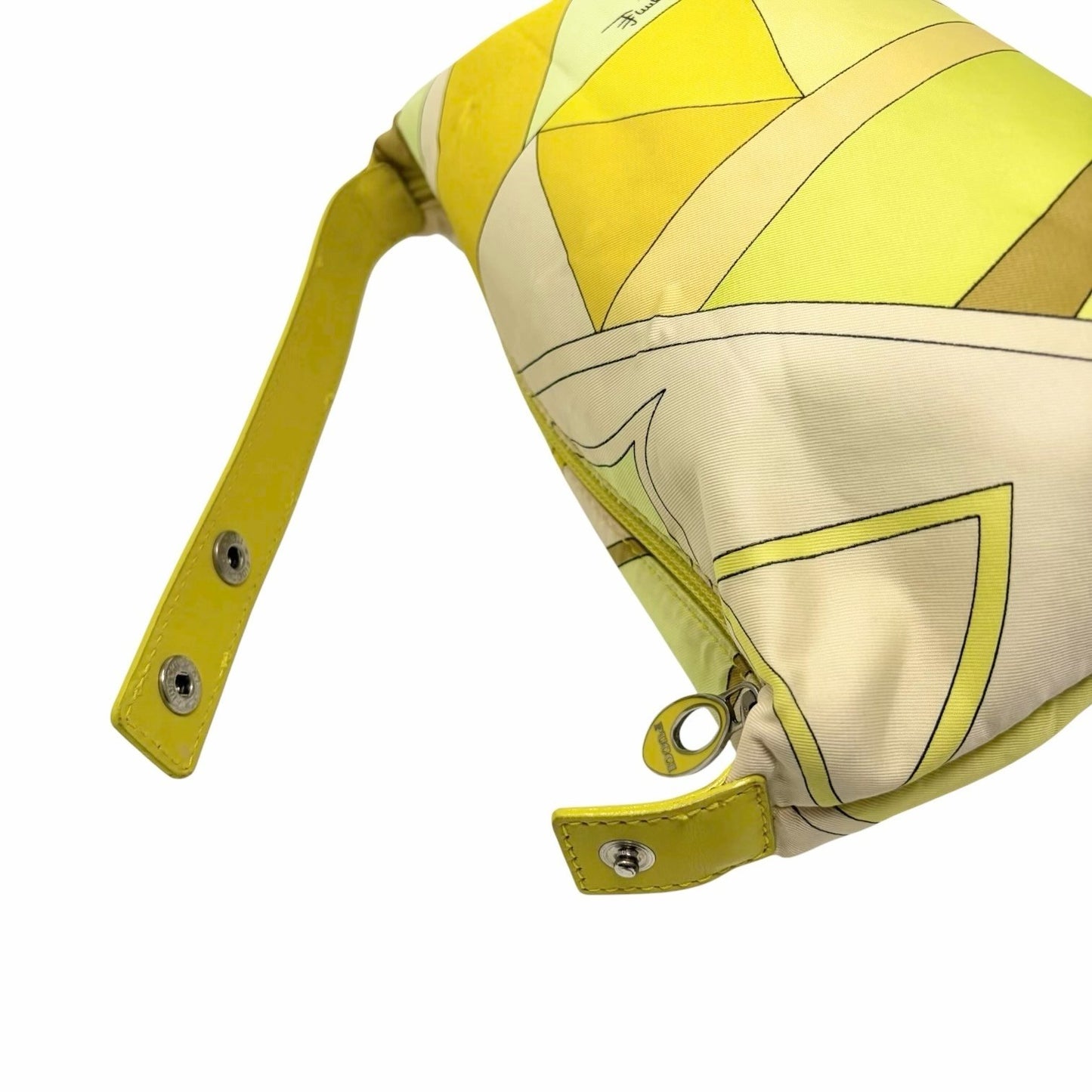EMILIO PUCCI Vintage Abstract Print Mini Bag Pouch Yellow Multicolor 902434