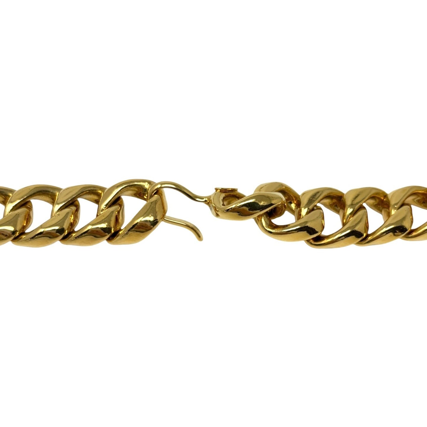 CHANEL Vintage 93P CC Logo Chain Waist Belt Accessory Gold Metal 902396