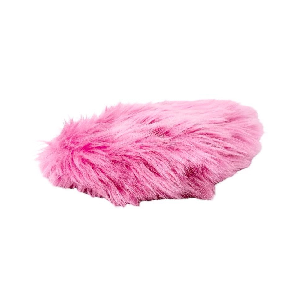 PRADA Vintage Logo Faux Fur Pelliccia Clutch Bag Wristlet Pouch Pink 902250