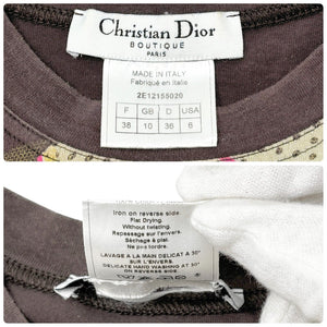 Christian Dior Vintage 2002 Taxi Print T-shirt Top #38 Multicolor Cotton Rank AB