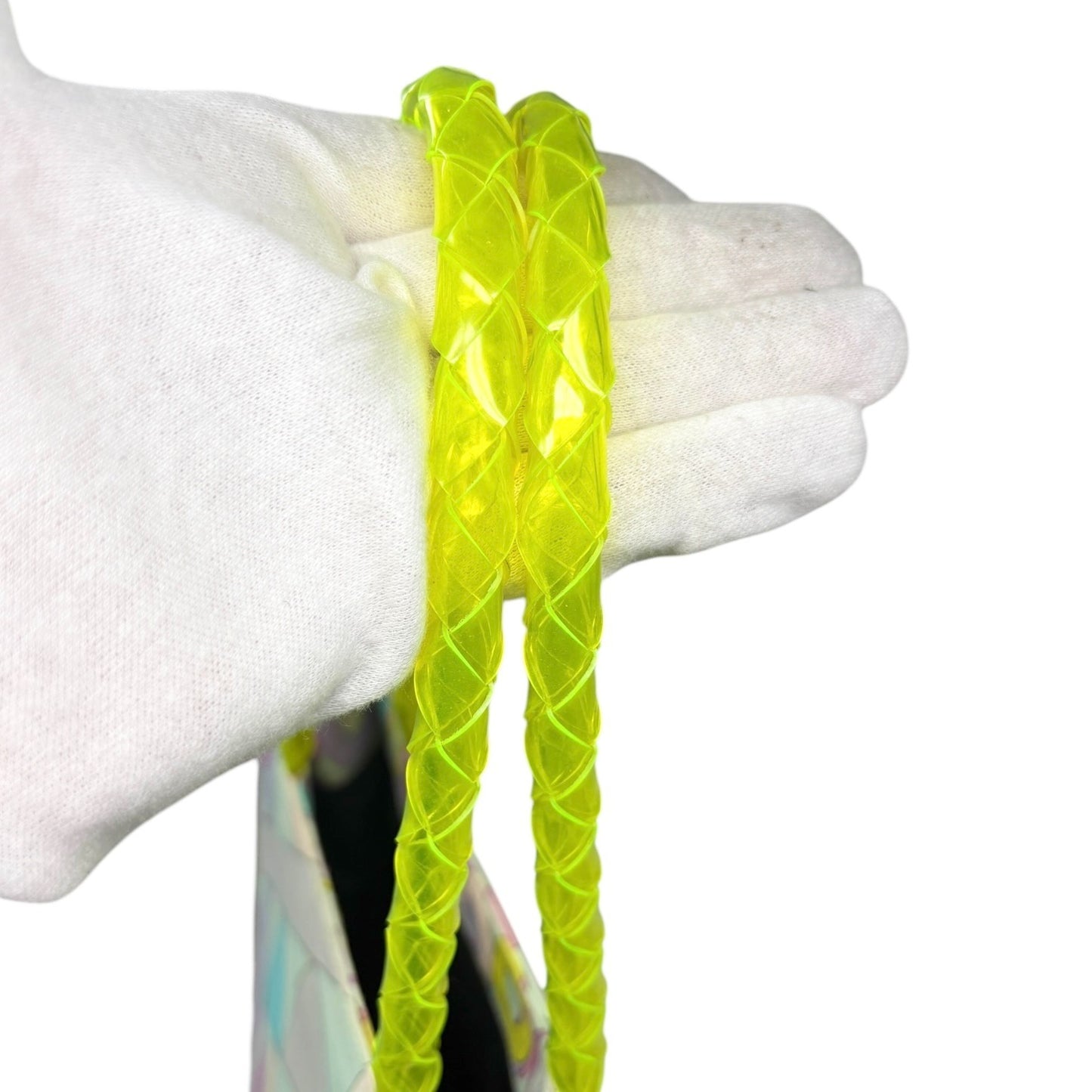 EMILIO PUCCI Vintage Logo Geometric Multicolor Printed Canvas Square Tote Bag