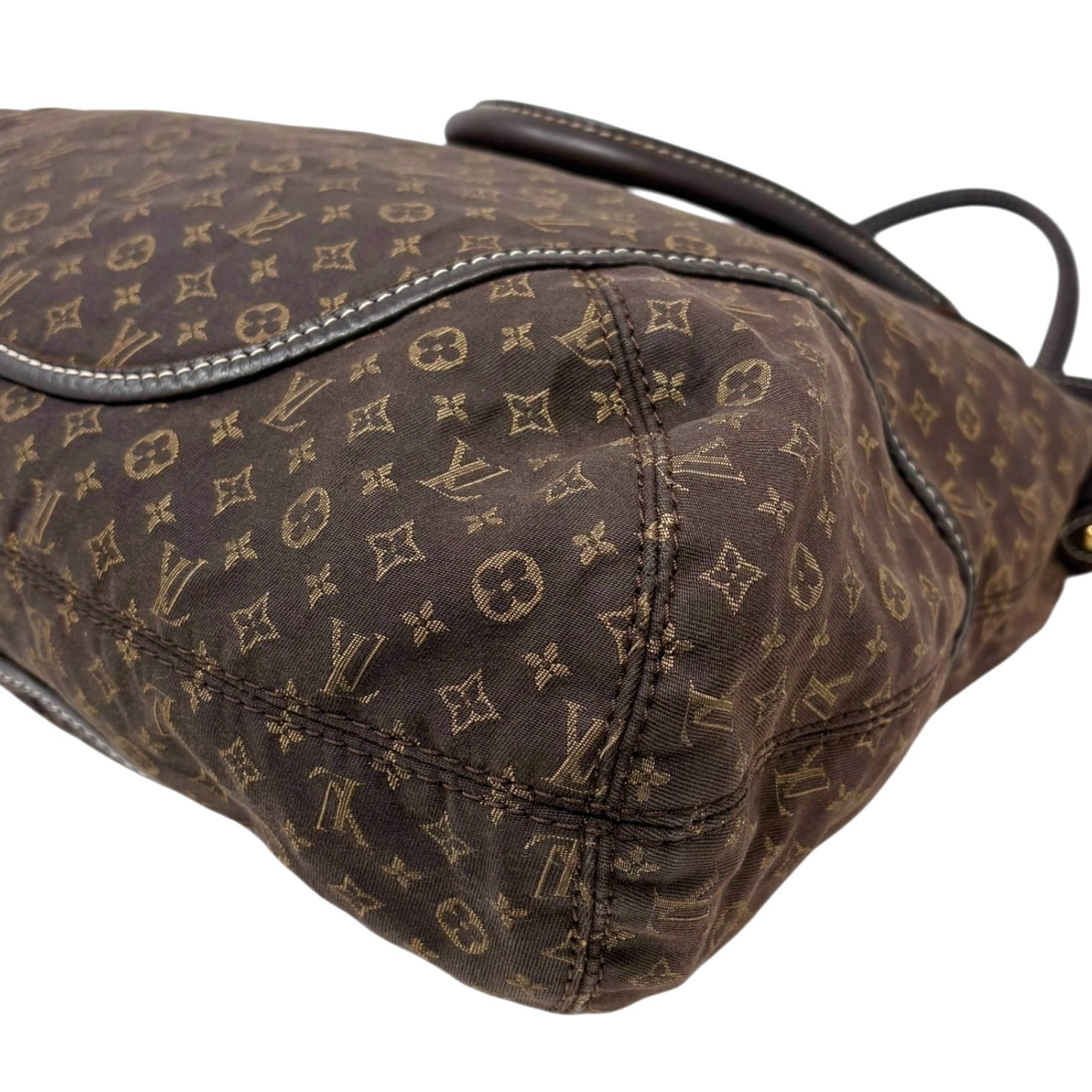 LOUIS VUITTON Vintage Monogram Idylle Elegy 2way Shoulder Bag Brown Gold