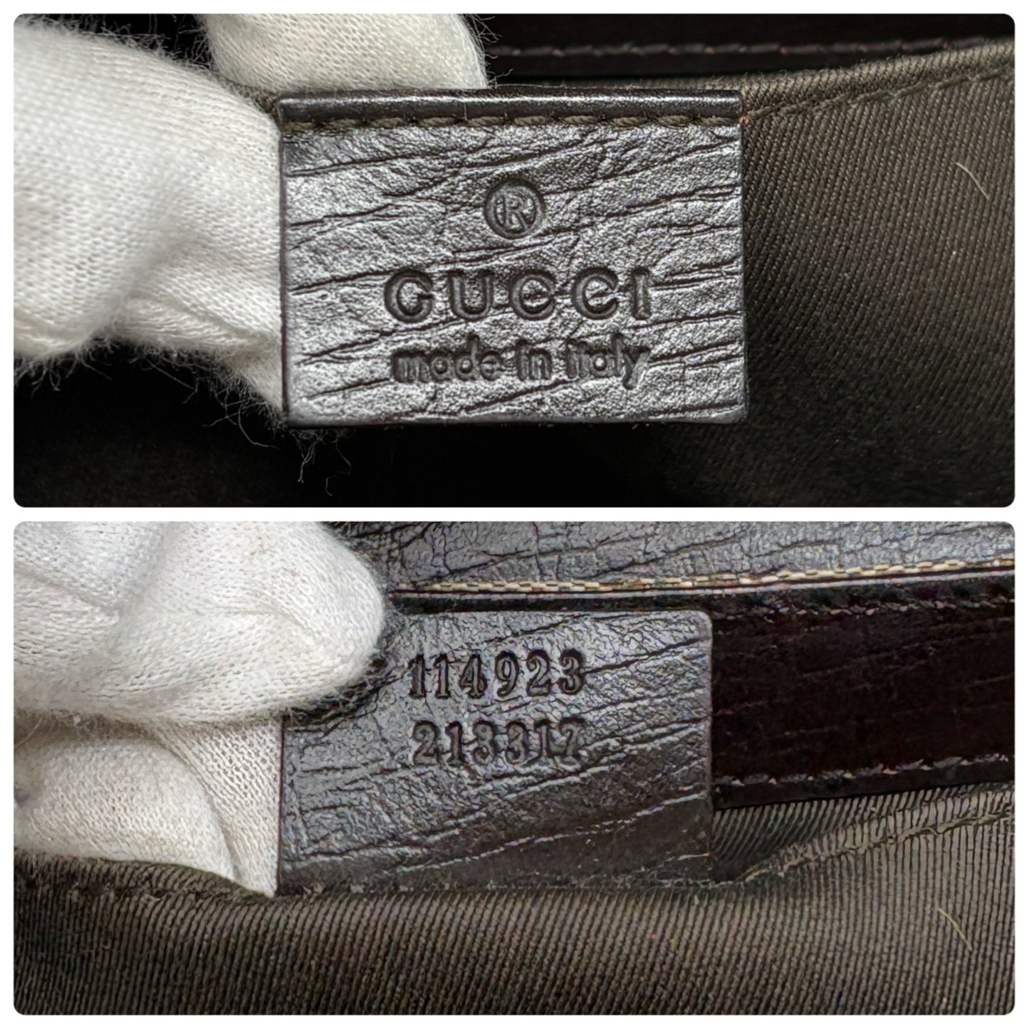 GUCCI Vintage GG Monogram Logo Horsebit Shoulder Bag Brown Gold Canvas 901880