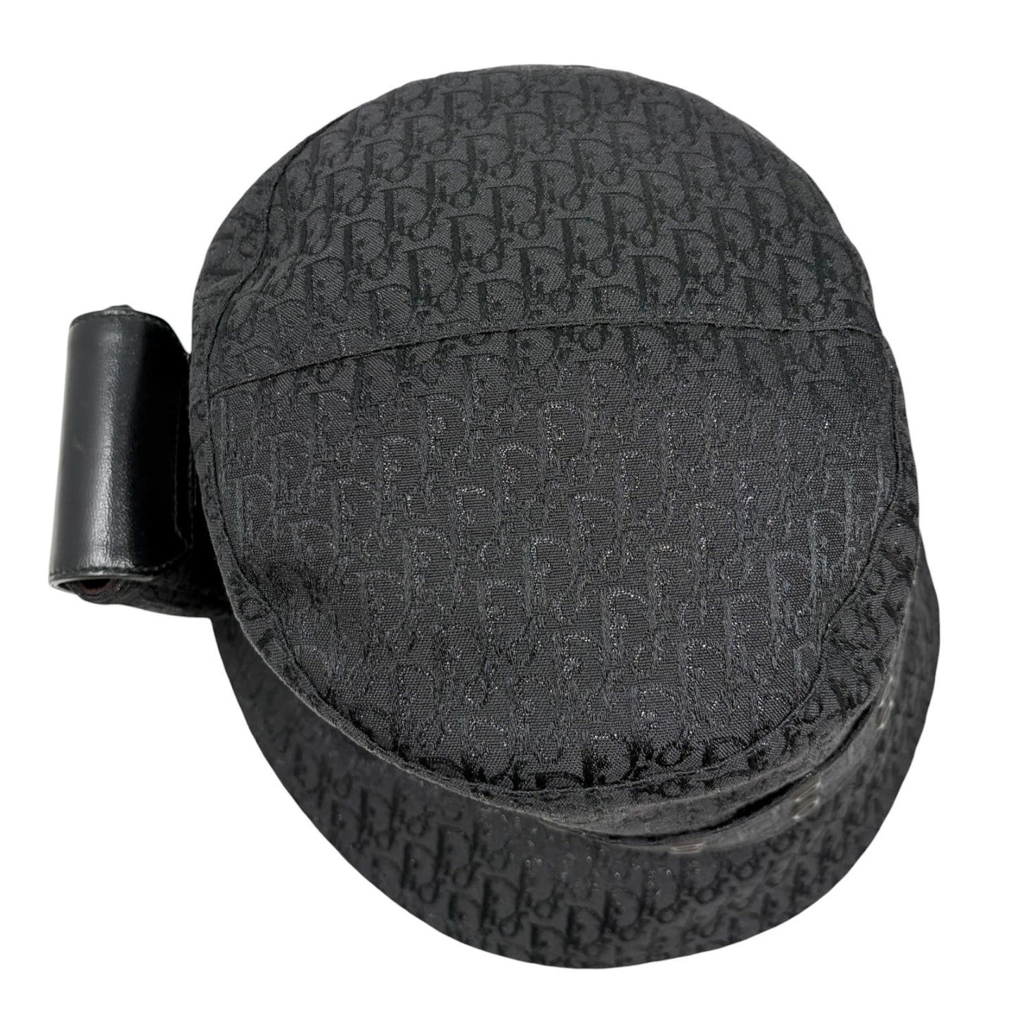 Christian Dior Vintage Columbus Trotter Monogram Bucket Hat Black Silver 901817