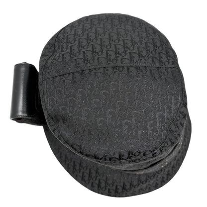 Christian Dior Vintage Columbus Trotter Monogram Bucket Hat Black Silver 901817
