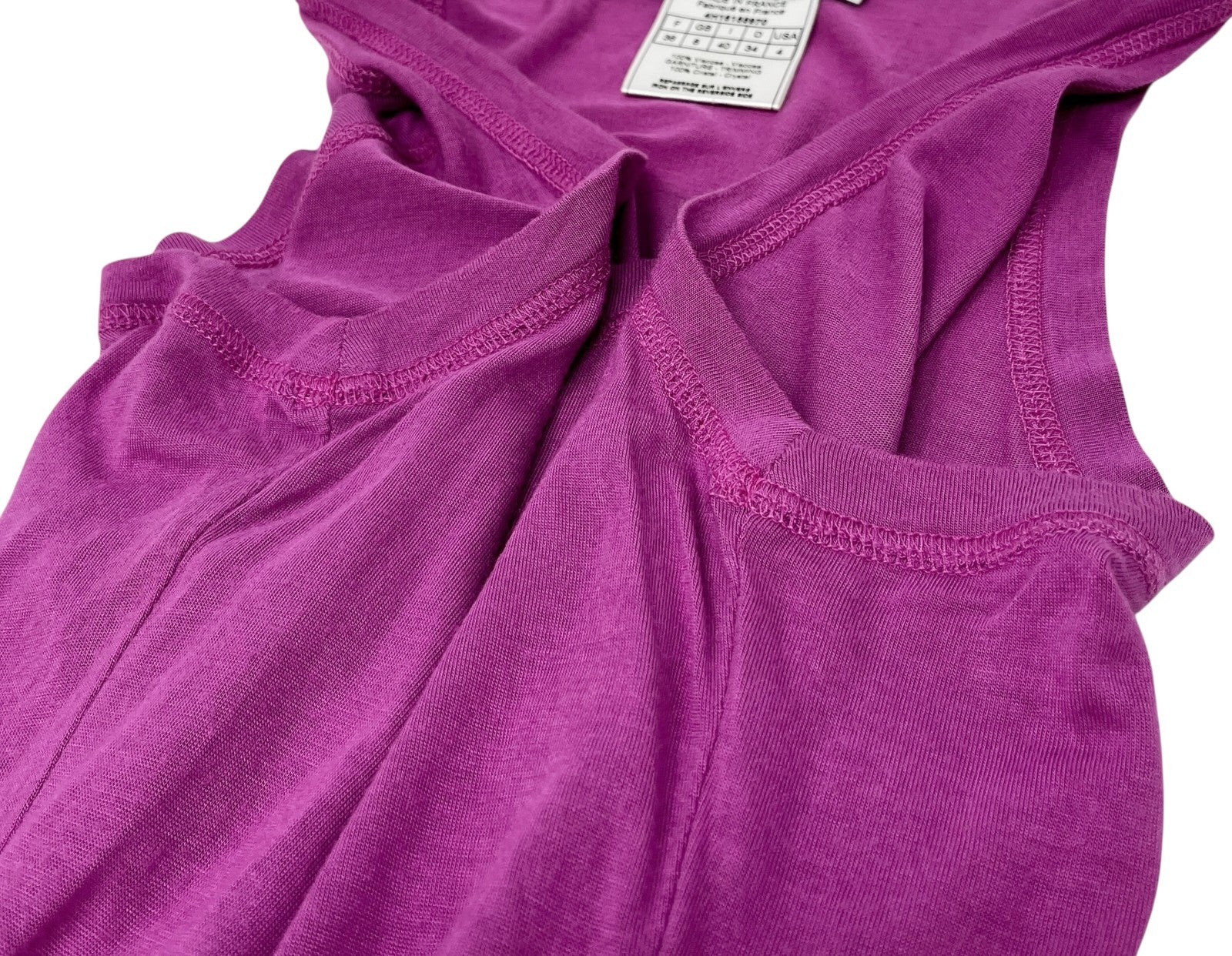 Christian Dior Vintage 2004 Logo Tank Top #36 Rhinestone Pullover Purple Viscose