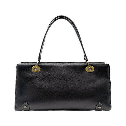 Christian Dior Vintage 2002 East West Lady Dior Shoulder Bag Black 902076