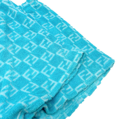FENDI Vintage Zucchino Monogram Tank Top Short Pants Set #40 #44 Cropped Blue