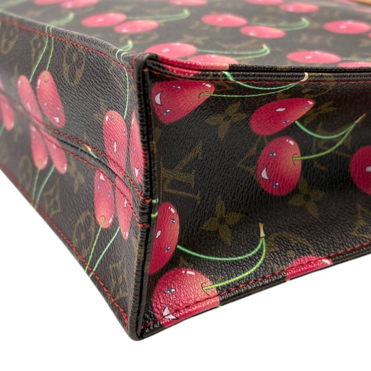 LOUIS VUITTON Vintage M95010 2005 Monogram Cherry Bag Sac Plat Brown Murakami